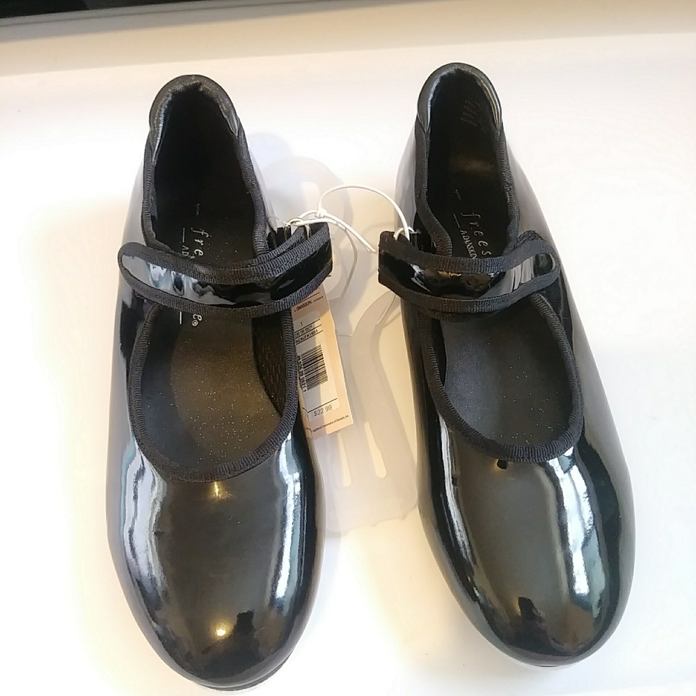 Freestyle by Danskin Tap Dance Shoes Patent Black - Picture 6 of 7